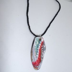 Fire and ice Driftwood Necklace